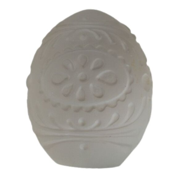 Goebel Annual Crystal Egg Oval Decorated Etched Glass Vintage 1979 Frosted Retro - Picture 5 of 16